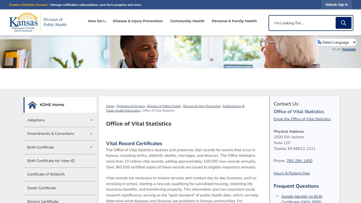 Office of Vital Statistics | KDHE, KS - Kansas